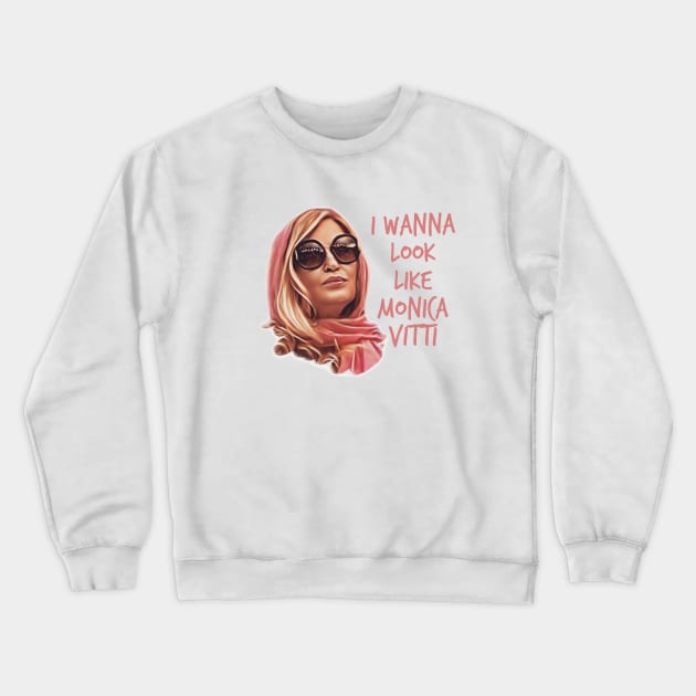 I want to look like Monica Vitti Crewneck Sweatshirt by Live Together